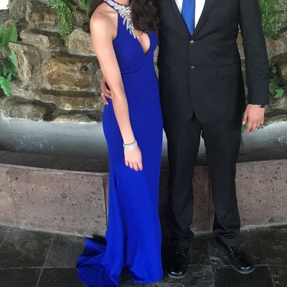 SOLD - Royal blue Formal Dress - Picture 1 of 4